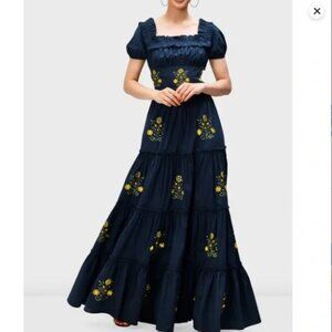 🌸 Wayward Fancies Floral Embroidery Maxi Dress 🌸  Size Small (S) | Boho |